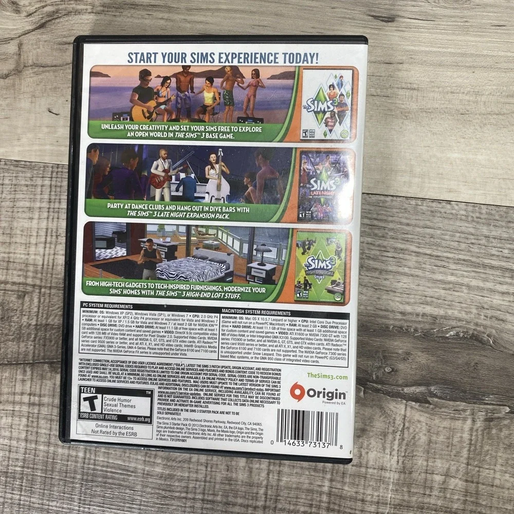 Lot Of 3 Sims 3 Pc Games Starter Pack / Expansion Pack‎ Pets EA Games READ